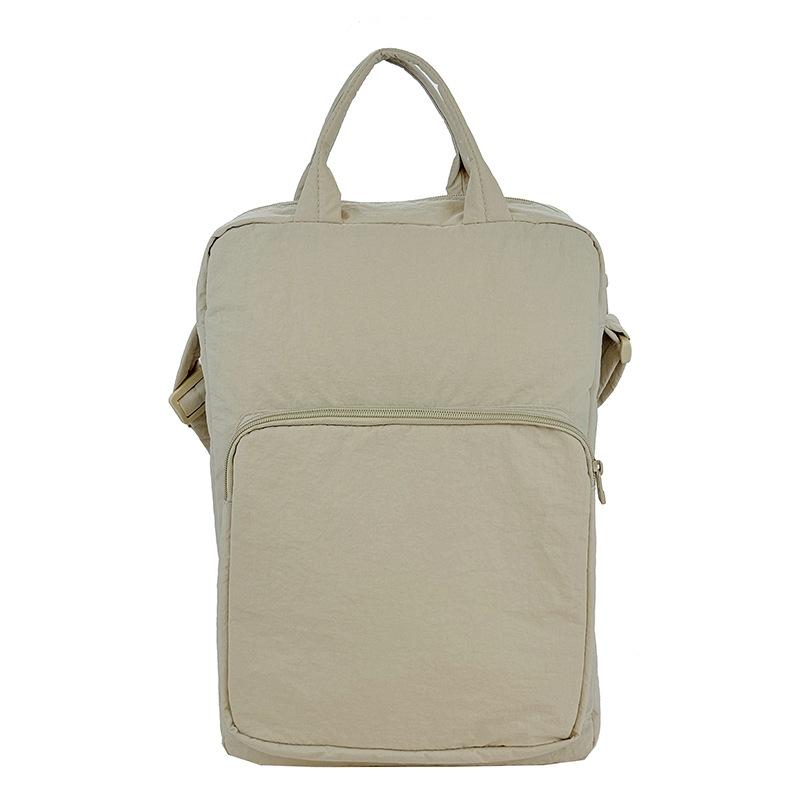 Сумка-тоут большой вместимости, студенческая сумка-мессенджер, сумка для планшета, простая сумка из Оксфорда, женская сумка через плечо для commuters бежевый