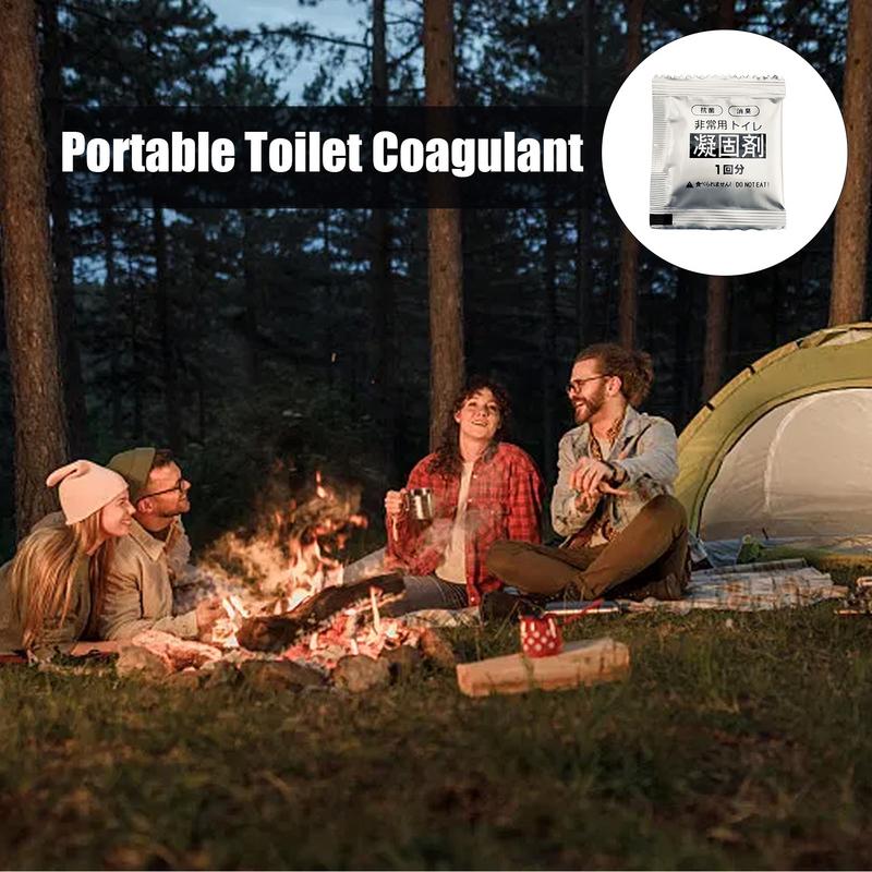 Portable 12pcs Urine Absorbent Gel Outdoor Toilet Coagulant Individual Package Toilet Powders Outdoor Travel Vehicle Supplies