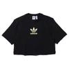 T Shirt Women's Black (Unisex) Crop Tops FM2630