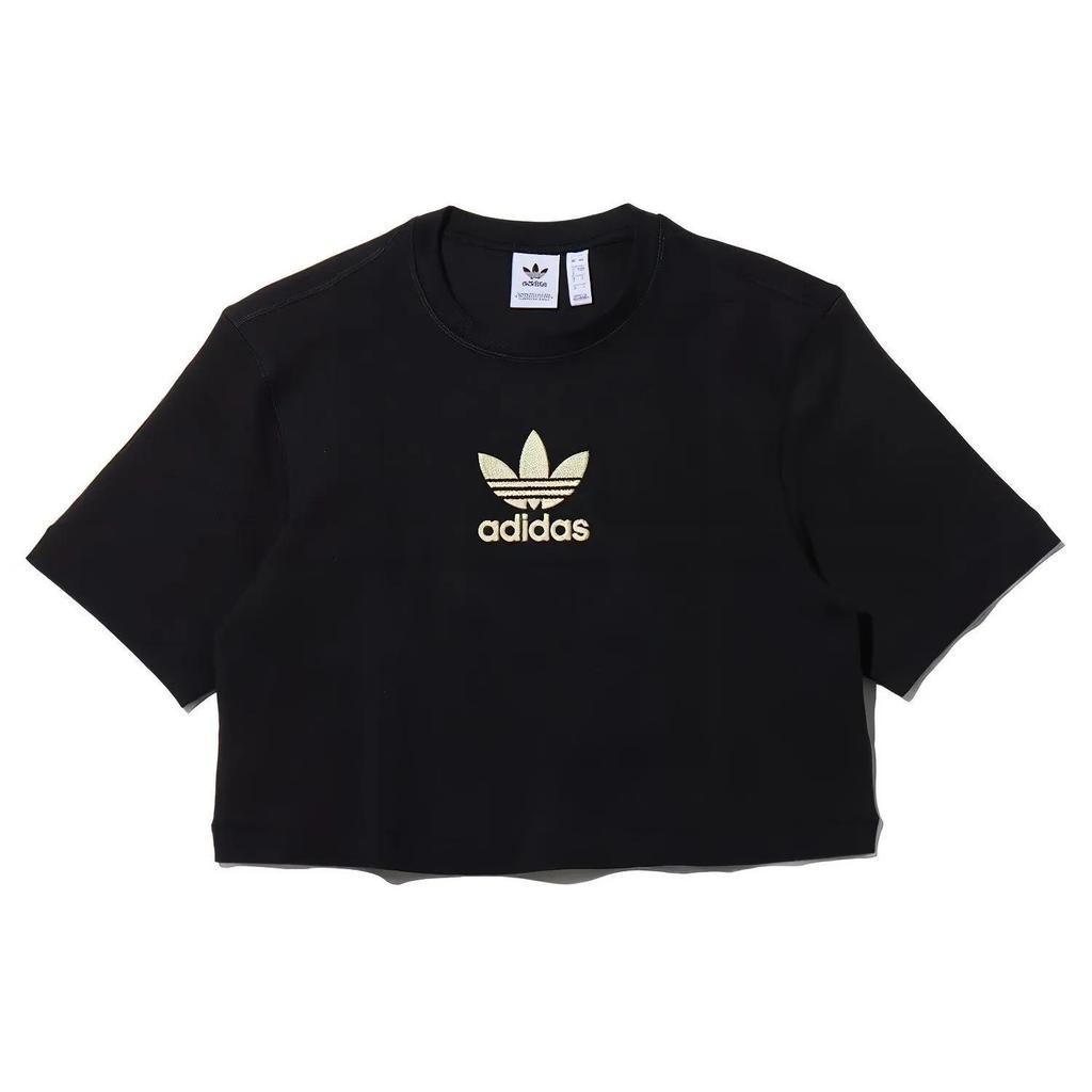 Adidas Originals T Shirt Women's Black (Unisex) Crop Tops FM2630