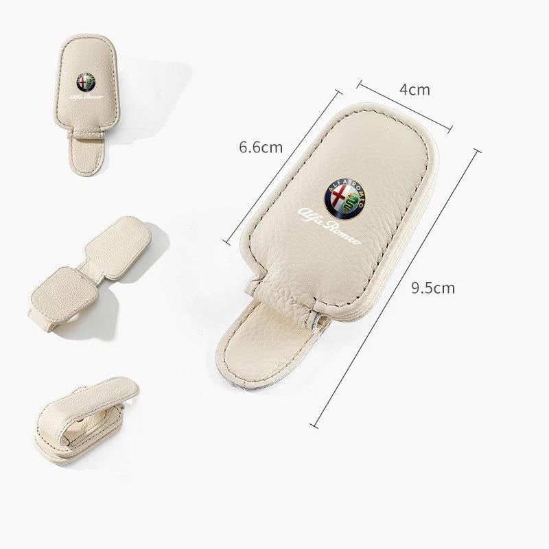 Car Stickers For Alfa Romeo Car Glasses Holder Clip Unique Multi-functional Card Frame For Alfa Romeo 4C 159 Spider Giulia 156 T