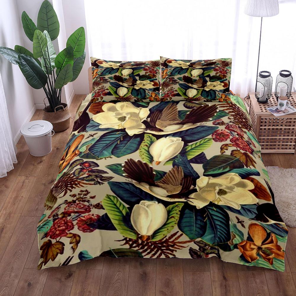 Bettwäsche-Set „Exotic Garden“, Kingsize, Queensize, Twin, Einzelbett, Bettbezug, Kissenbezüge, Bettwäsche-Set