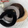 JERYAFUR 2023  Women Luxury Winter  Real Mink Fur Headbands High Quality Real Fur Hair Band Lady Fashion Hair Hoop Furry Gift