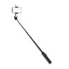 Palo selfie Wc12Yds Trípode Telescópico 1.3M de Aleación de Aluminio con Doble Lámpara y Soporte para Teléfono - Negro