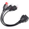 3 Pin + 4 Pin + 6 Pin Motorcycle OBD Diagnostic Cable 4 Pin Cable 3 Pin OBD2 6 Pin 3 In 1 Male Adapter Cable Motorcycle Diagnostic Cable