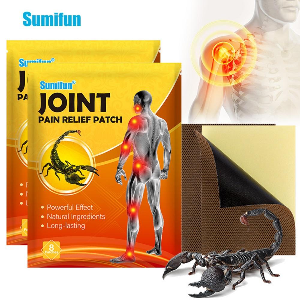 8pcs/bag Chinese Scorpion Pain Relief Plaster for Shoulder Neck Back Knee Joint Muscle Pain Relief Health Care