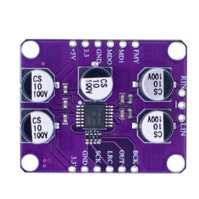 Professional SPCM1808 99dB Sound Stereo 24bit Amplifier Board Adapter Module Single Ended Analog Input Decoding