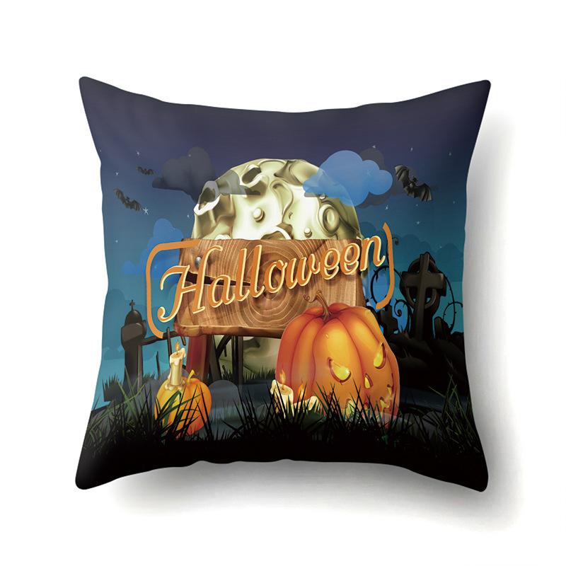 Наволочка для подушки на Хэллоуин Автомобильная подушка для поясницы Тыква Подушка для дивана Наволочка для офиса Дома Гостиной Премиум Pillow core not included 990₽