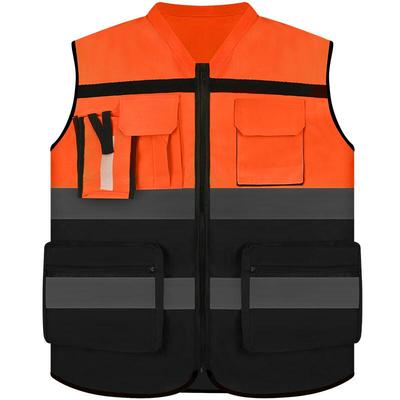 OEING Breathable Multi-Pocket Reflective Safety Vest
