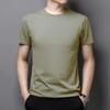 Men's Summer 2022 Pure Cotton Crew Neck T-shirt - Solid Color, Short Sleeve, Casual Fit