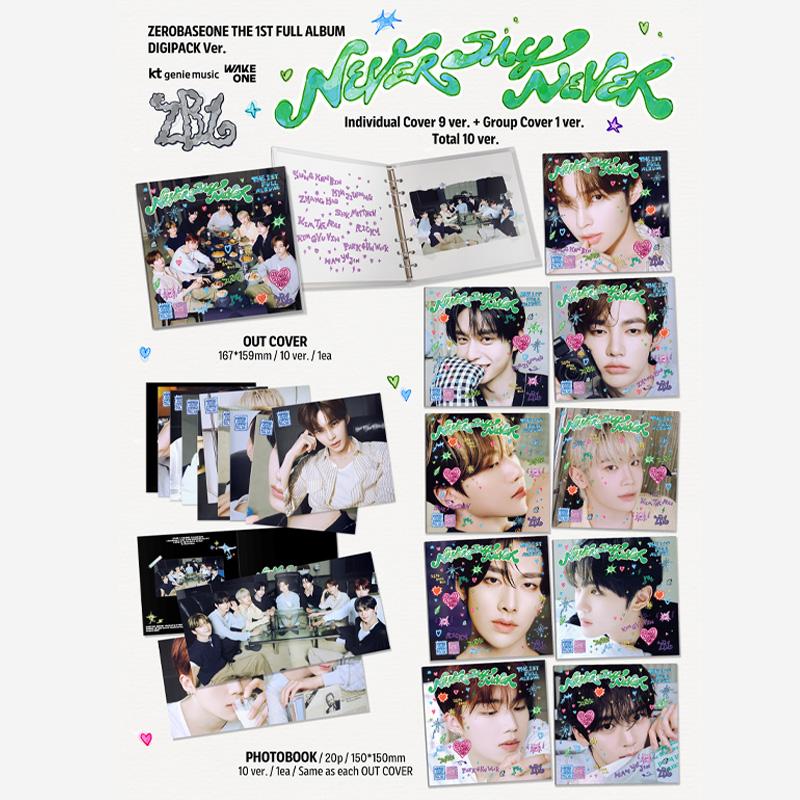 ZEROBASEONE THE 1ST FULL ALBUM [NEVER SAY NEVER] DIGIPACK Ver.