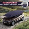 Silver/Blue Car Cover Tent Remote Controll Car Sun Shade Umbrella Roof Cover UV Protection Kits Without Bracket 4.5x2.3 M