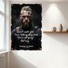 Ragnar Lothbrok Wikinger Metallblechschild Vintage Abgenutzt Zitat Wanddeko für Zuhause Bar Man Cave Club Pub