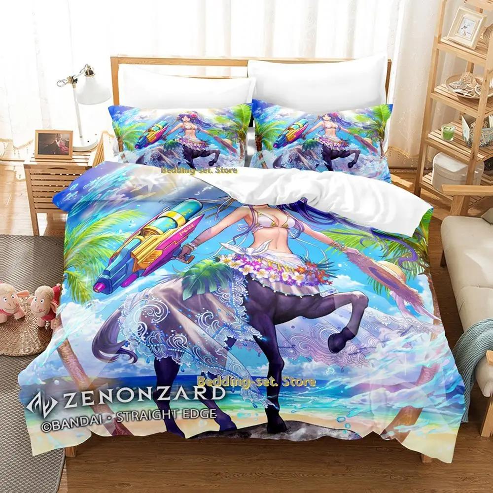 

Zenonzard Bedding Set Single Twin Full Queen King Size Bed Set Adult Kid Bedroom Duvetcover Sets Anime parure de lit Bed EU Single 135x200cm