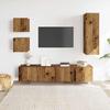 VidaXL Ensemble de meuble TV mural 5 pcs vieux bois bois d'ingénierie 3328997