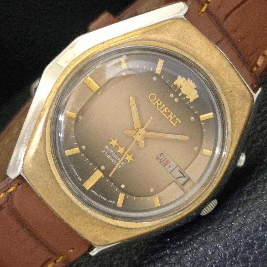 

ORIENT AUTOMATIC JAPAN 46943 MENS VINTAGE ORIGINAL DIAL WATCH a703360-1 R213b-a703360