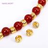 6*5MM 18K Gold Plated Irregular Spacer Beads,Brass Stripe Loose Beads For Bracelet Necklace Making Fittings,Supplies For Jewelry