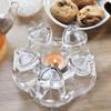 Heart Shape Flower Teapot Heat Resistance Glass Maker Heater Coffee Heating Base