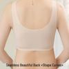 Elderly Women's Front Closure Lace Wireless Seamless Plus Size Bra