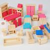 1:12 Model Bedroom Living Room Furniture Wooden Closet Bed Table Micro Landscape Dollhouse Decor Ball Joint Dolls Accs