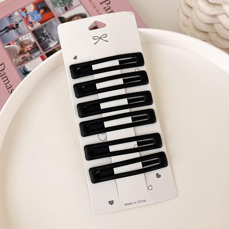 

6 шт./набор Модные простые красочные матовые заколки для волос Зажим BB для женщин девушек Милые заколки Зажим для челки Заколки Головной убор