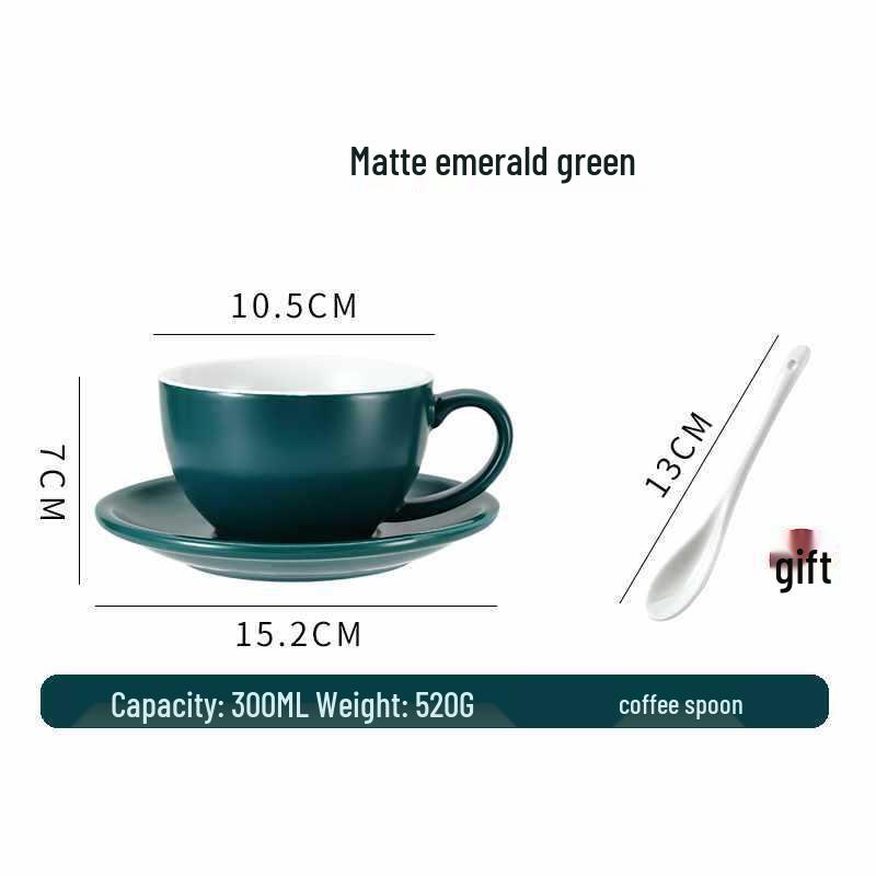 European Ceramic Coffee Set: Professional Latte Art, Cappuccino & Sawada Cups