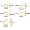1 Set Stainless Steel OT Clasps Metal Toggle Clasps Wavy Buckle Connectors For Jewelry Making DIY Bracelets Necklace Accessories