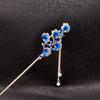 Blue Auspicious Cloud Tassel Hairpin - Ancient Style Women's Hair Accessory