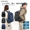[PYKES PEAK] Pikes Peak Backpack Rucksack [15 inch PC storage A4 22L 6 pockets Lightweight 550g Back ventilation] Large capacity Commuting School