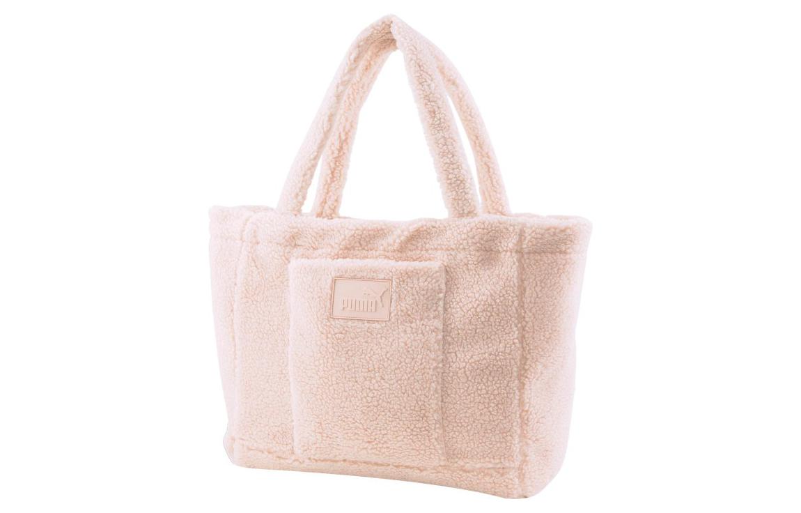 PUMA Plush Fabric Shoulder Bag, Handbag Regular Women s Rose Pink 079163-02