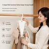 V-Shaped Double-Sided 12-Hook Multifunctional Plastic Clothes & Hat Rack for Bedroom Wardrobe