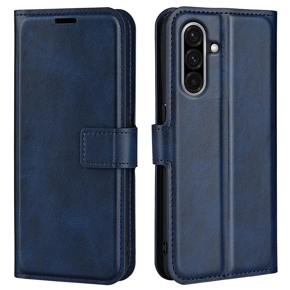 

Для Samsung Galaxy A36 5G/A56 5G Чохол-підставка Захист від подряпин Шкіряний чохол для телефону з текстурою теляти Blue