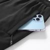 Men's Fleece-Lined Thickened Thermal Trousers New Arrival Casual Long Trousers for Autumn/Winter Men's Sports Cuffed Cotton Trousers