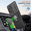 KEYSION Shockproof Armor Case for Tecno Camon 30S Pro Camera Lens Protection Ring Stand Phone Back Cover for Tecno Spark 30 Pro