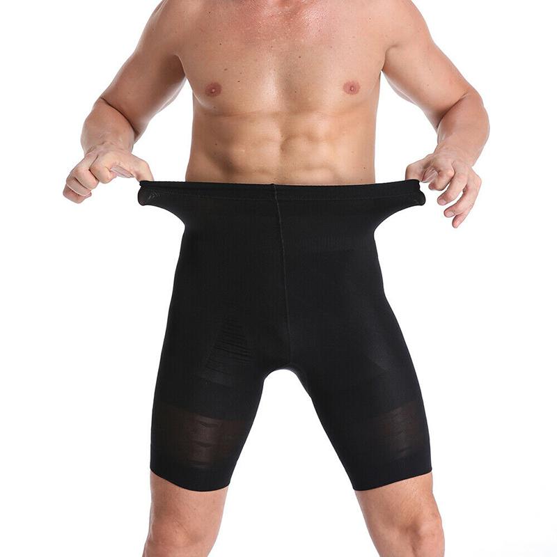 

Мужское корректирующее белье для живота, утягивающие шорты с высокой талией для подтяжки живота Black Classic Style,3XL