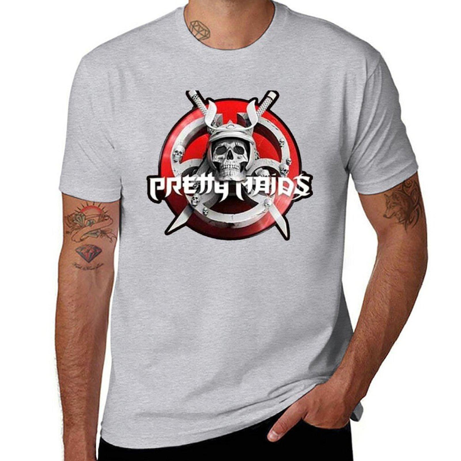 

best selling pretty maids hard rock album art band heavy metal tour logo T-Shirt anime clothes shirts graphic tees mens t shirts L