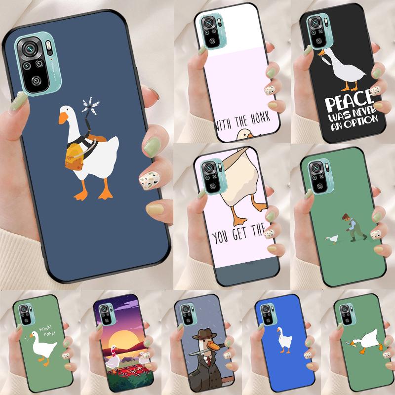Cartoon Cute Goose Game Cover For Xiaomi Redmi Note 13 Pro 14 12 11 9 10 9S 10S 11S 12S Redmi 10C 12C 13C 14C Case