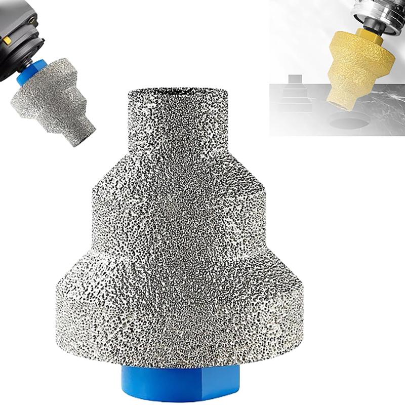 Effective Diamond Core Drill Bit Diamond Finger Milling Bits Diamonds Holes Saw Stepped Pagoda Drill Bit 20-35-50Mm Hole