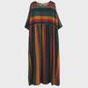 2023 Summer Plus Size Striped Short Sleeve Dress