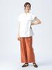 Beams Heart Band Frill FREE Women's S/S Shirt, Collar, Blouse, OFF_WHT