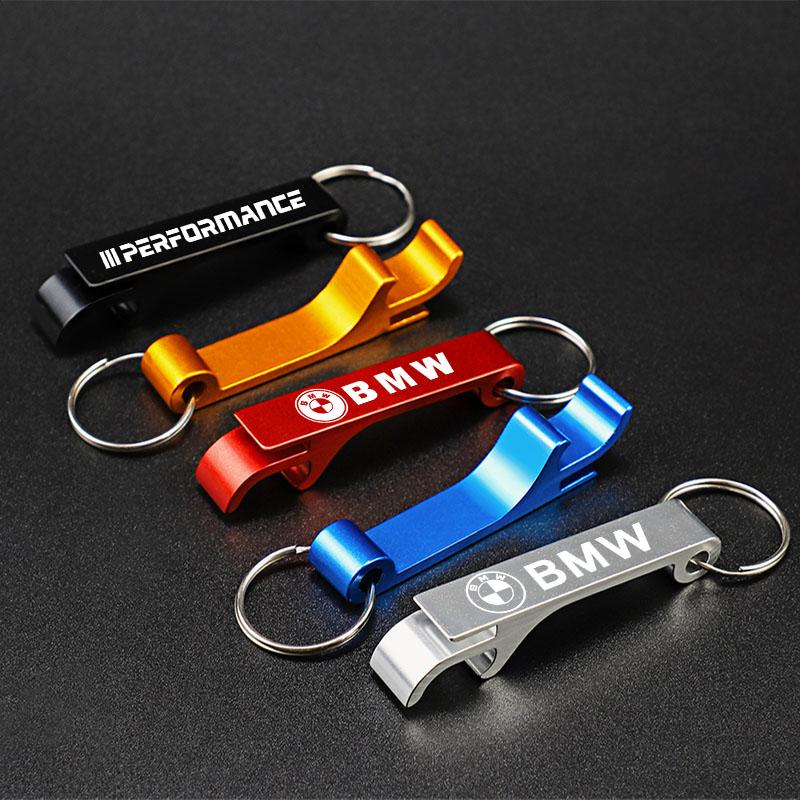 Personalized Beer Bottle Opener Keychain Custom Engraved Keyring For BMW M3 M4 M5 G42 G30 G20 E39 E36 E87 E53 F44 F07 Stickers CK6
