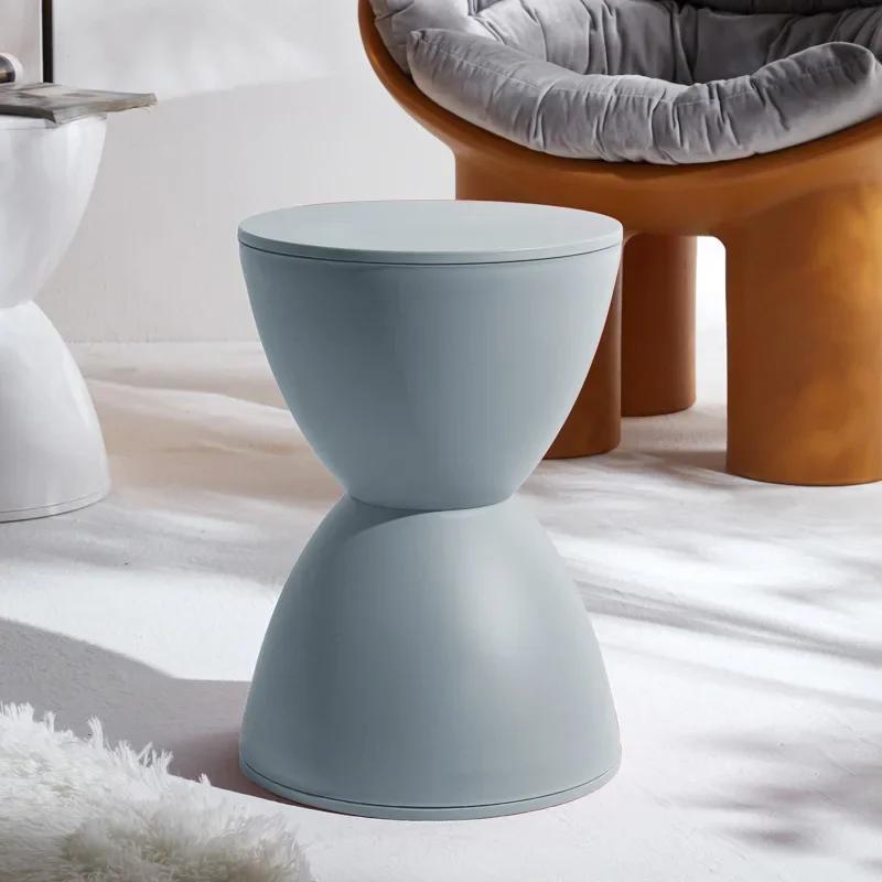 Nordic Style Footstool Creative Change Shoe Round Tea Table Multi-color Thickened Fashion Thickened Plastic Round Stool