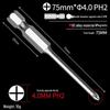Phillips Head Electric Screwdriver Drill with Extended Fine Head, Strong Magnetic Hex Bit, High Hardness