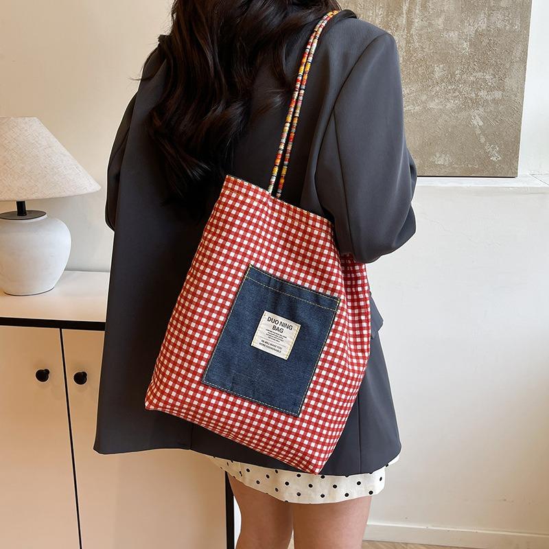 Retro double-sided dual-purpose bag, shoulder underarm bag, spring and summer new casual handheld bag for women