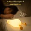 Night Light Lying Flat Duck Night Lamp Soft Warm LED Nightlight with Adjustable Brightness Portable Kids Bedside Toy Light Rechargeable Nursery Lamp