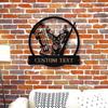 Exclusive Deer Hunting Metal Wall Art Custom Nameplate Modern Home Decor Gift