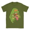 Ghostbusters Slimer Neon TShirt Beach Hippie T Shirts Unisexs Cotton O Neck 4XL 5XL 6XL Top Tees Short Sleeve Streetwear Tshirt
