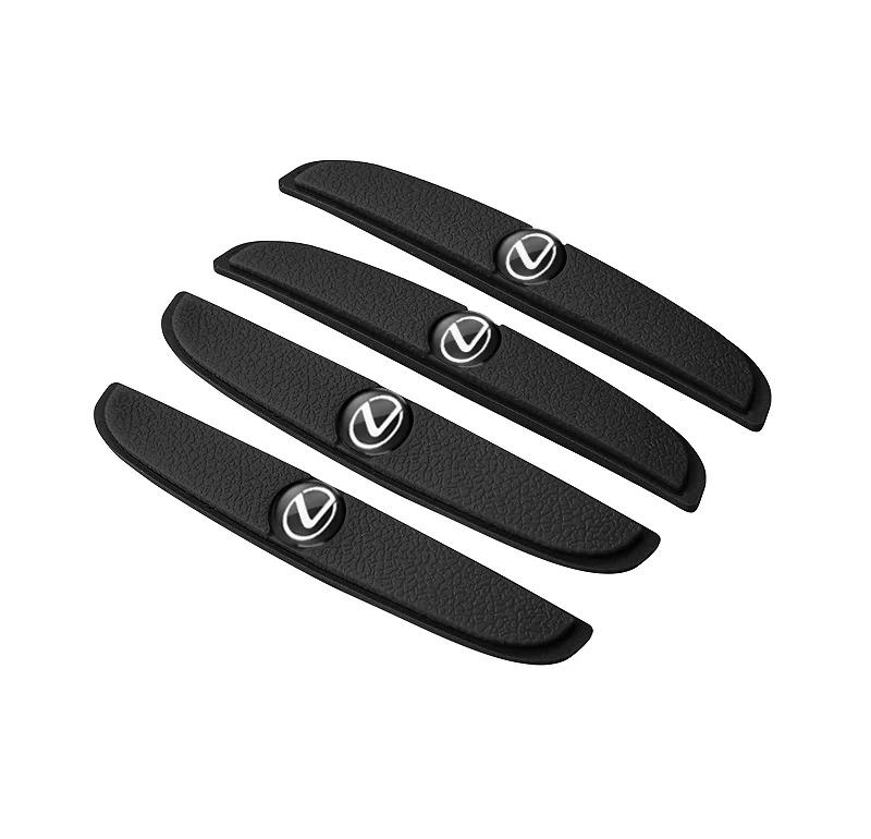 For Lexus F SPORT ES RX NX LS UX LM LX GX LC RZ IS 4Pcs Rubber Anti Collision Strip Car Door Rearview Mirror Protector Stickers AER1