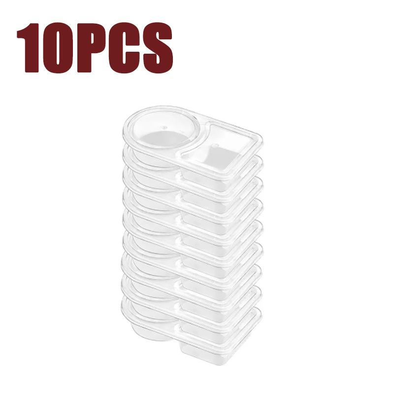 

10-30PC Double Compartment Condiment plastic Containers Disposable Snack Containers Box With Lid Multifunctional Snack Container
