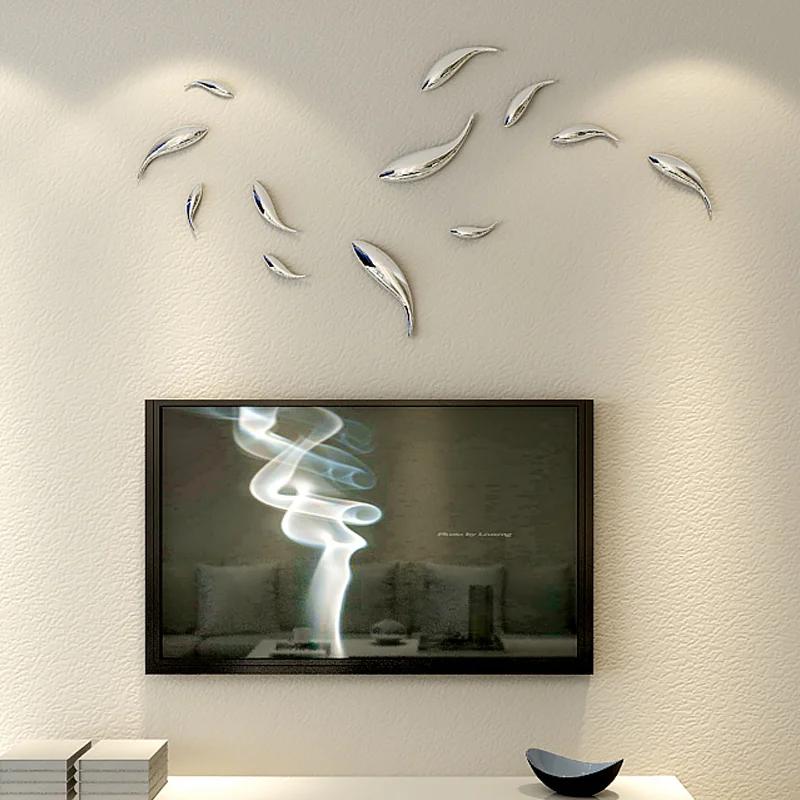 Creative 3D Wall Decorations Fish Living Room TV Background Wall Sofa Pendant Senior Wall Decoration Fish Home Decorations
